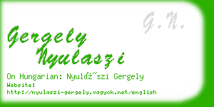 gergely nyulaszi business card